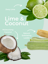 Load image into Gallery viewer, Lime & Coconut Loofah Soap