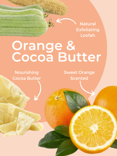 Sweet Orange & Cocoa Butter Loofah Soap