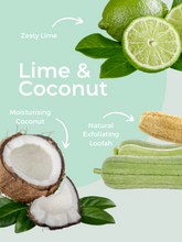 Load image into Gallery viewer, Lime &amp; Coconut Loofah Soap
